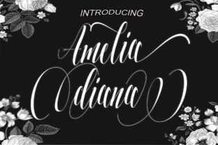 Amelia Diana: Elegant Script Font