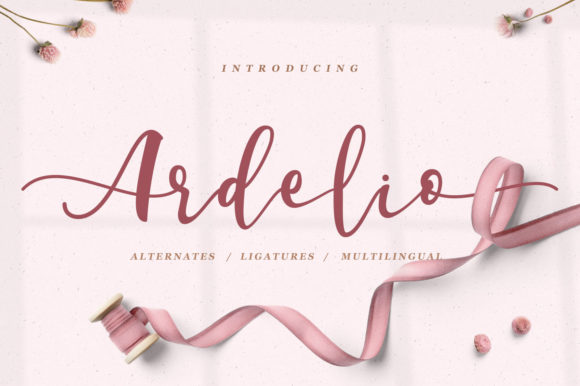 Ardelio: A Script Font for Creative Web Design
