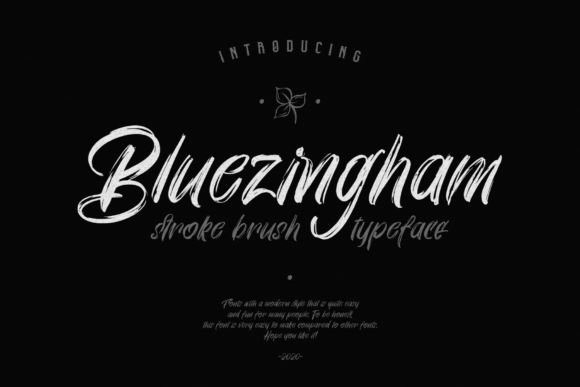 Bluezingham Font: A Playful Script for Memorable Branding