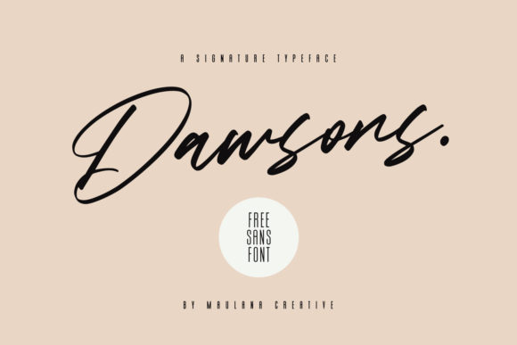 Dawsons: A Script Font for Creative Branding