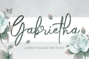 Gabrietha: A Stylish Script Font for Crafters