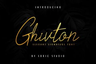 Ghivton: A Script Font for Creative Makers