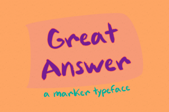 Great Answer: A Whimsical Script Font