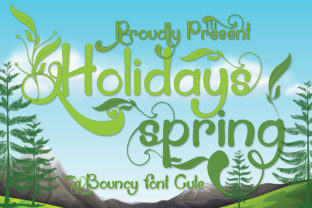 Holidays Spring Font for Creative Projects