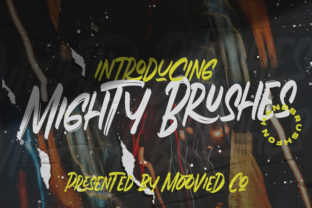 Mighty Brushes: A Handbrushed Font for Authentic Design