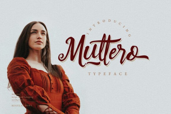 Muttero: A Script Font for Creative Campaigns