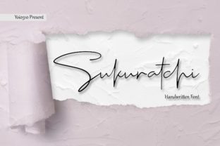 Sukuratchi: A Script Font for Creative Projects