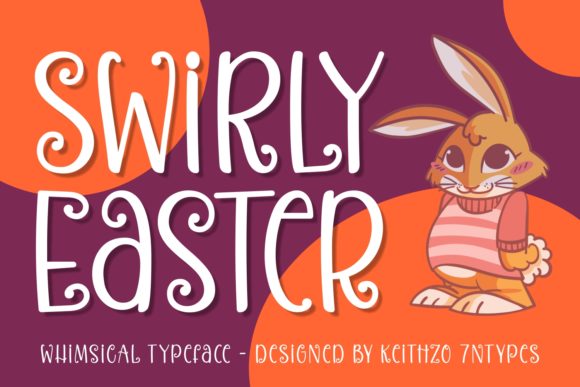 Swirly Easter Font for Creative Projects