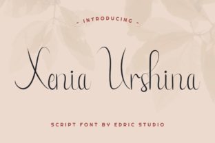 Xenia Urshina: A Delicate Script Font